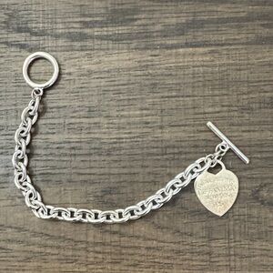 Tiffany & Co. Silver Heart Tag Bracelet